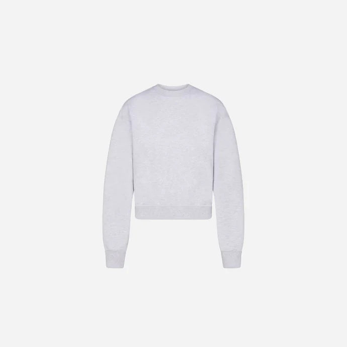Skims Classic Crewneck Cotton Fleece
