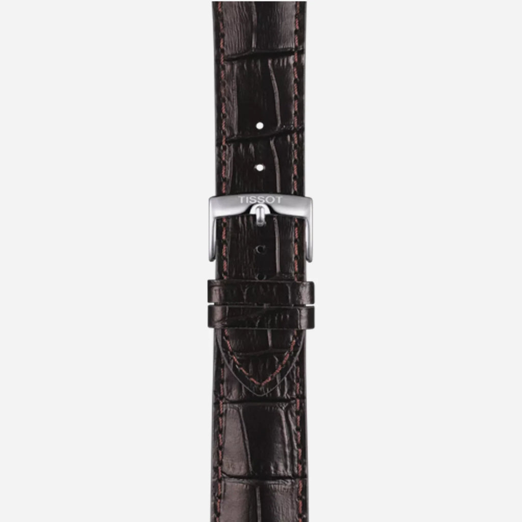 Tissot Chrono XL Classic Green Dial Brown Leather Strap 45mm