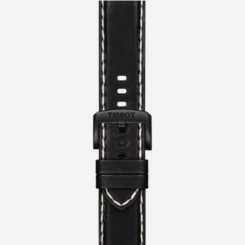 Tissot Chrono XL Vintage Black Dial Black Leather Strap 45mm