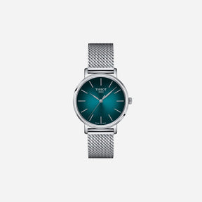 Tissot Everytime Graded Green-Black Dial 34mm Stainless Steel Quartz Watch