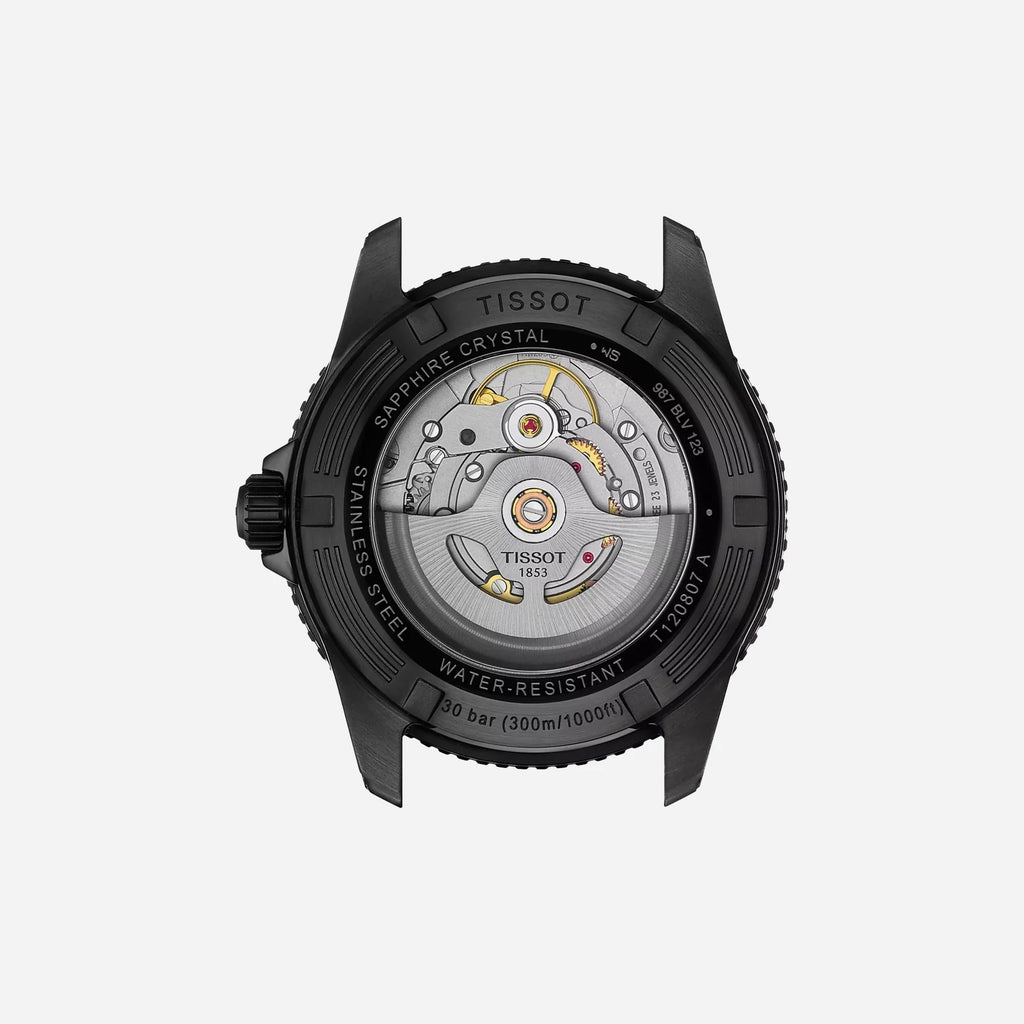 Tissot Seastar 1000 Powermatic 80 Graded Blue Dial Black Rubber Strap 40mm