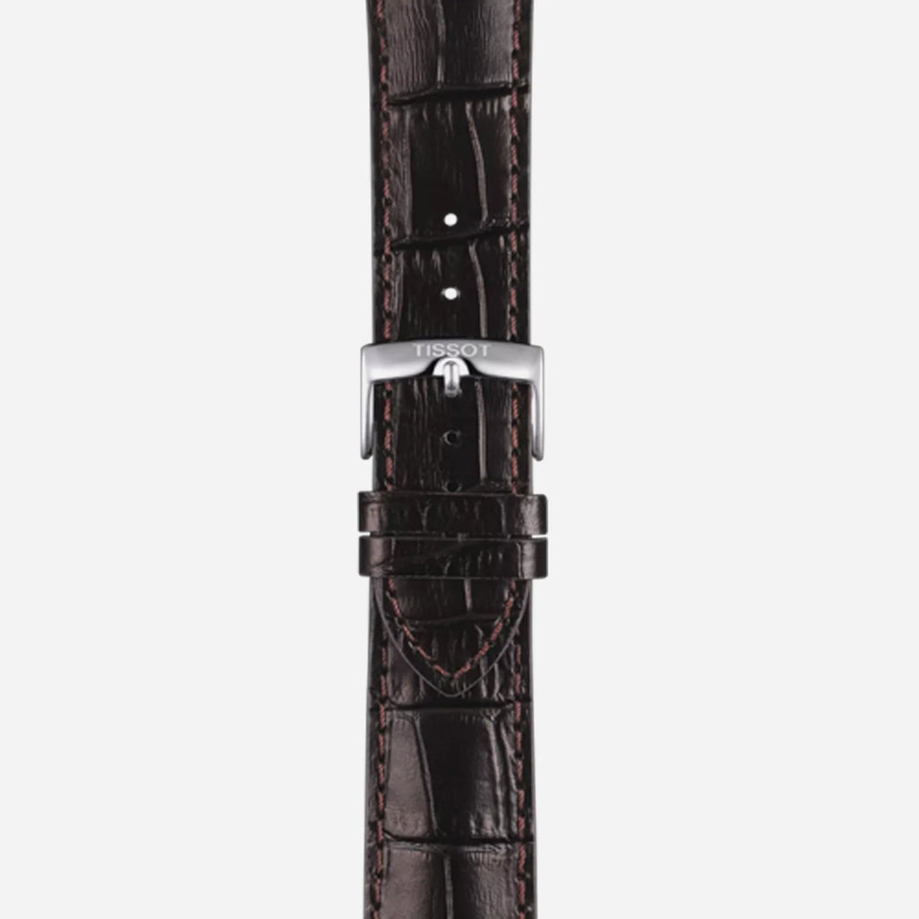 Tissot Chrono XL Vintage Blue Dial Brown Leather Strap 45mm