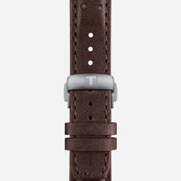 Tissot PRS 516 Chronograph Quartz Silver Dial 45mm Leather Strap
