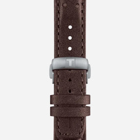 Tissot PRS 516 Chronograph Quartz Silver Dial 45mm Leather Strap