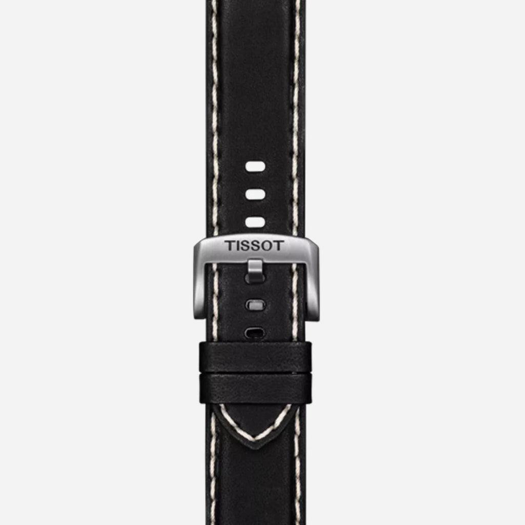 Tissot Chrono XL Anthracite Dial Black Leather Strap 45mm