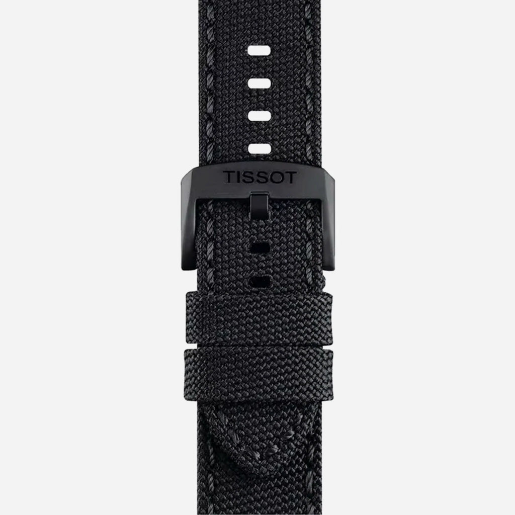 Tissot Chrono XL Black Dial Black Textile Strap 45mm