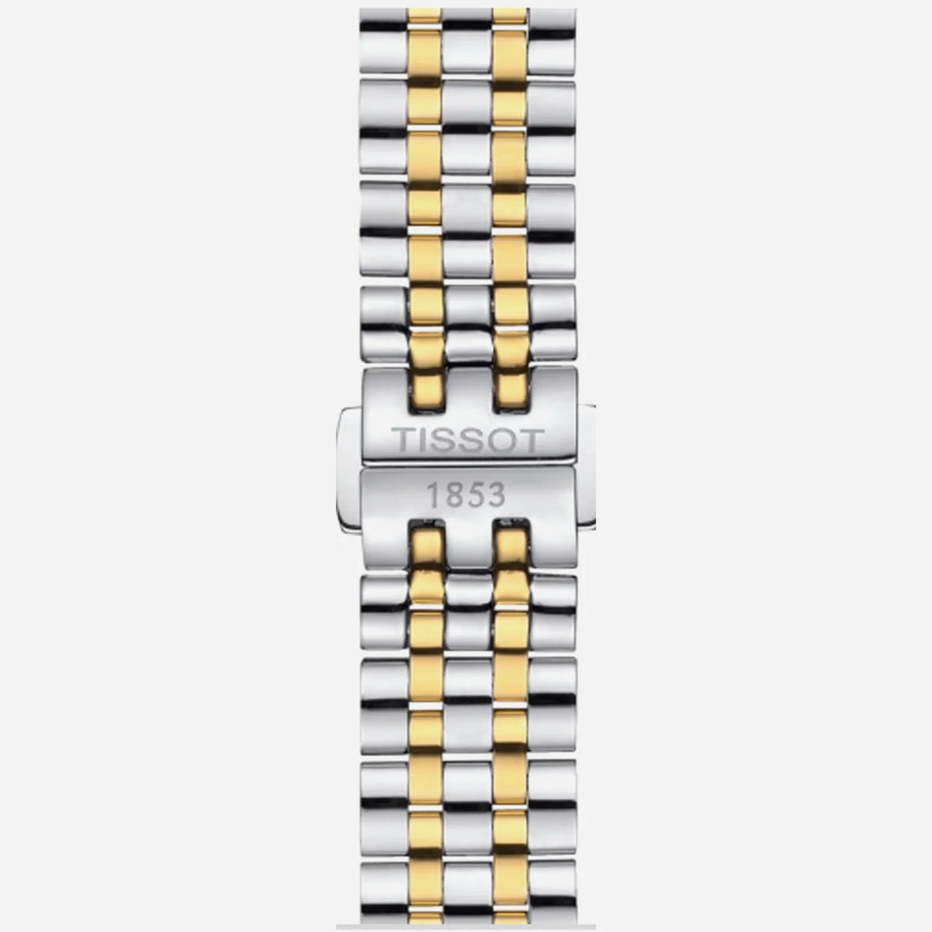Tissot Carson Premium Automatic Lady Silver Dial Two-Tone Stainless Steel Bracelet 30mm