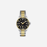 Tissot Seastar 1000 Black Dial Two-Tone Grey & Yellow Gold 36mm