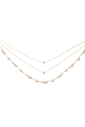 Aryanne Layered Pearl Choker - Pearl