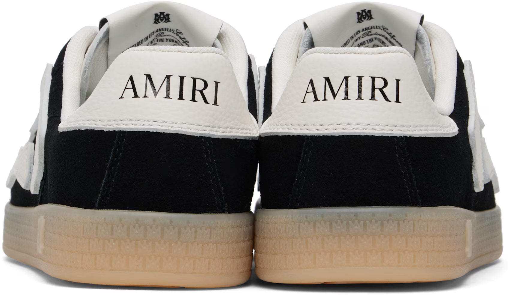 AMIRI Black & White Pacific Bones Sneakers