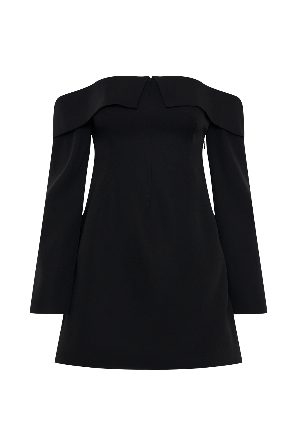 Hugo Suiting Off Shoulder Mini Dress - Black