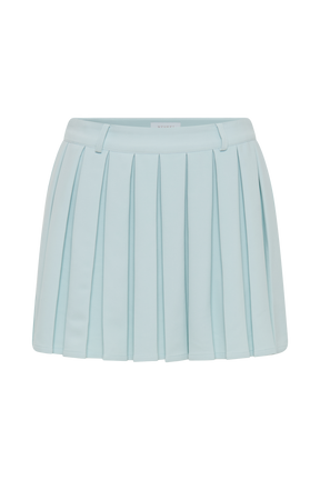 Mura Pleated Mini Skirt - Ice Blue