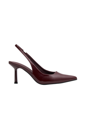 Dasha Sling Back Heels - Cherry Red