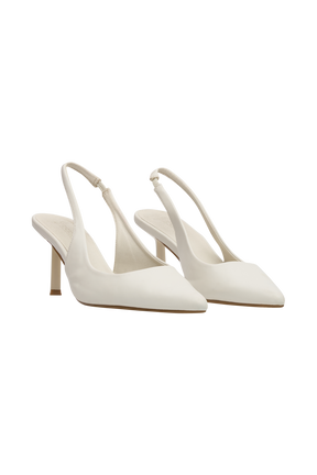 Dasha Sling Back Heels - Ivory