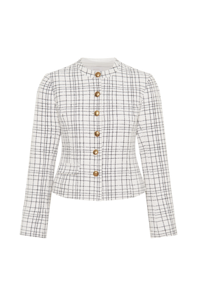 Priscilla Tweed Jacket - White