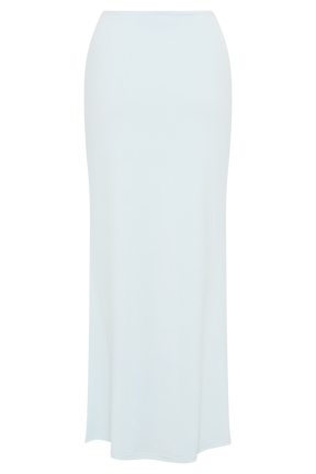 Bruna Slinky Fishtail Maxi Skirt - Sky Blue