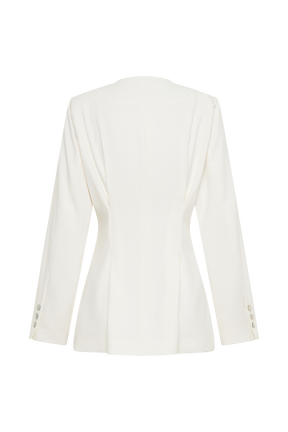Kendall Balloon Sleeve Jacket - Ivory