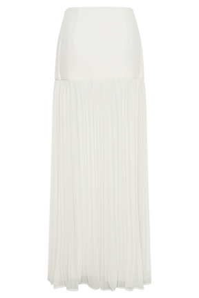 Jillian Pleated Maxi Skirt - Ivory