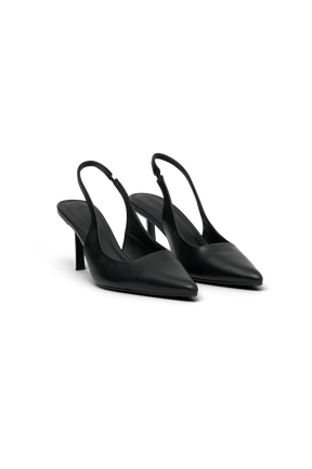 Dasha Sling Back Heels - Black