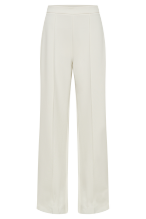 Antonia Pleated Wide Leg Pants - Ivory