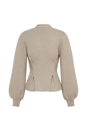 Beverly Knit Cinched Cardigan - Oak