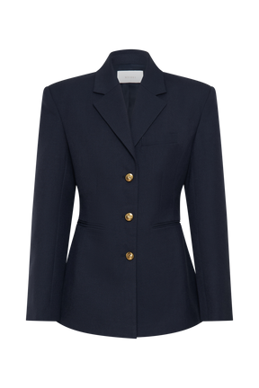 Bellamy Cinched Blazer - Dark Navy