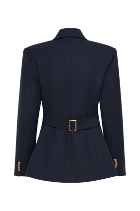 Bellamy Cinched Blazer - Dark Navy