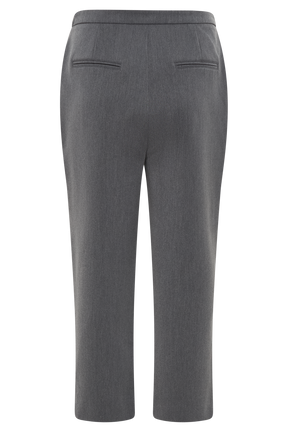 Anne Fitted Capri Pants - Charcoal Marle