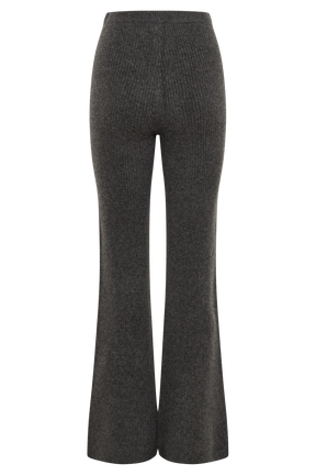 Shyann Straight Leg Knit Pant - Charcoal Marle