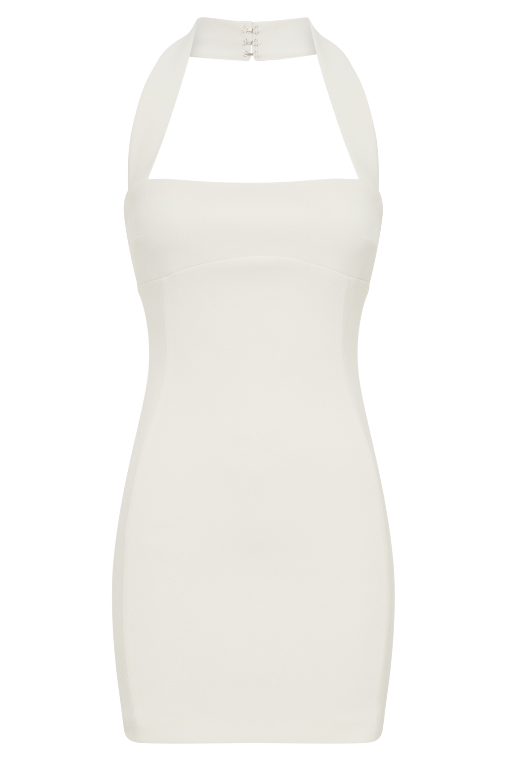 Amelita Suiting Halter Mini Dress - Ivory