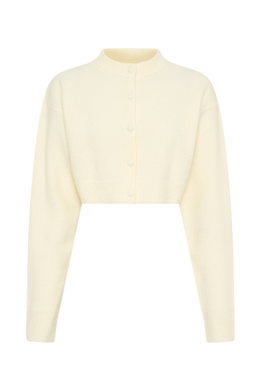 Shelby Knit Cardigan - Ivory Marle