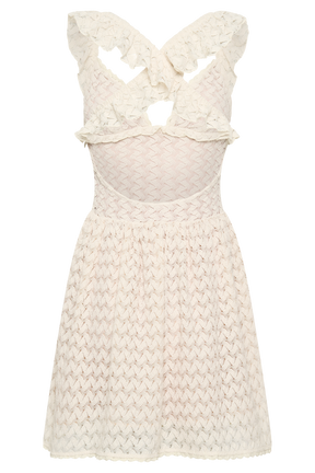 Ezra Lace Mini Dress - Ivory