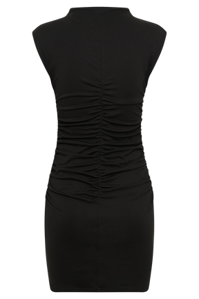 Elliot High Neck Sleeveless Mini Dress - Black