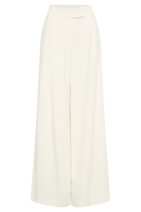 Jacqueline Pleated Wide Leg Pants - Ivory