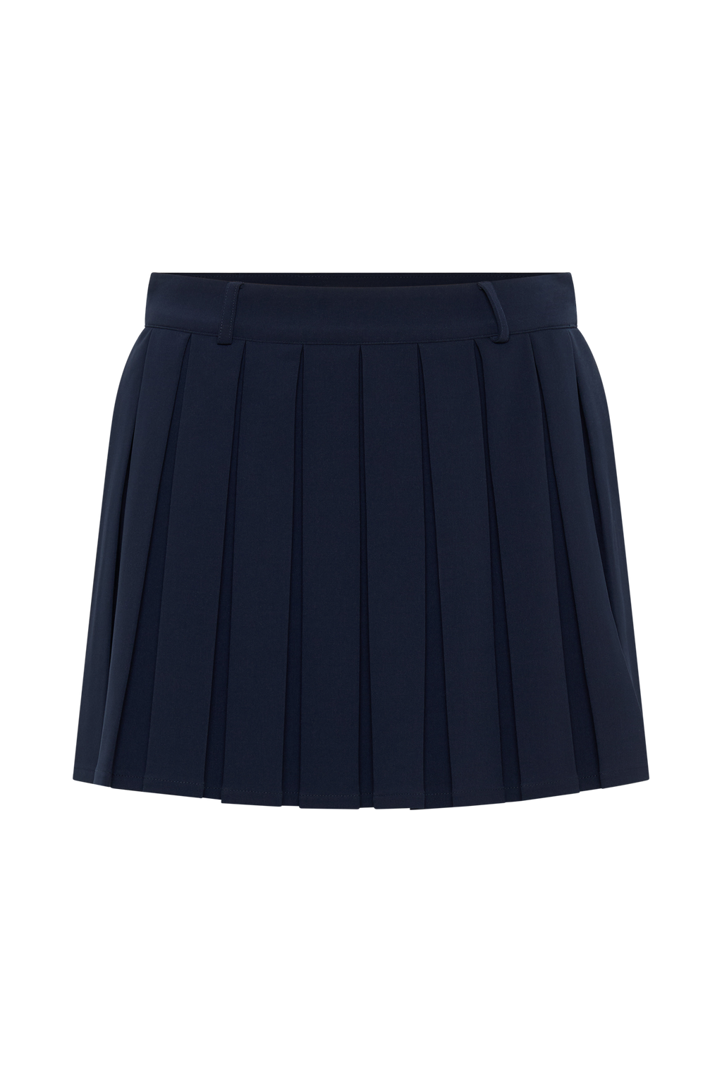 Mura Pleated Mini Skirt - Navy