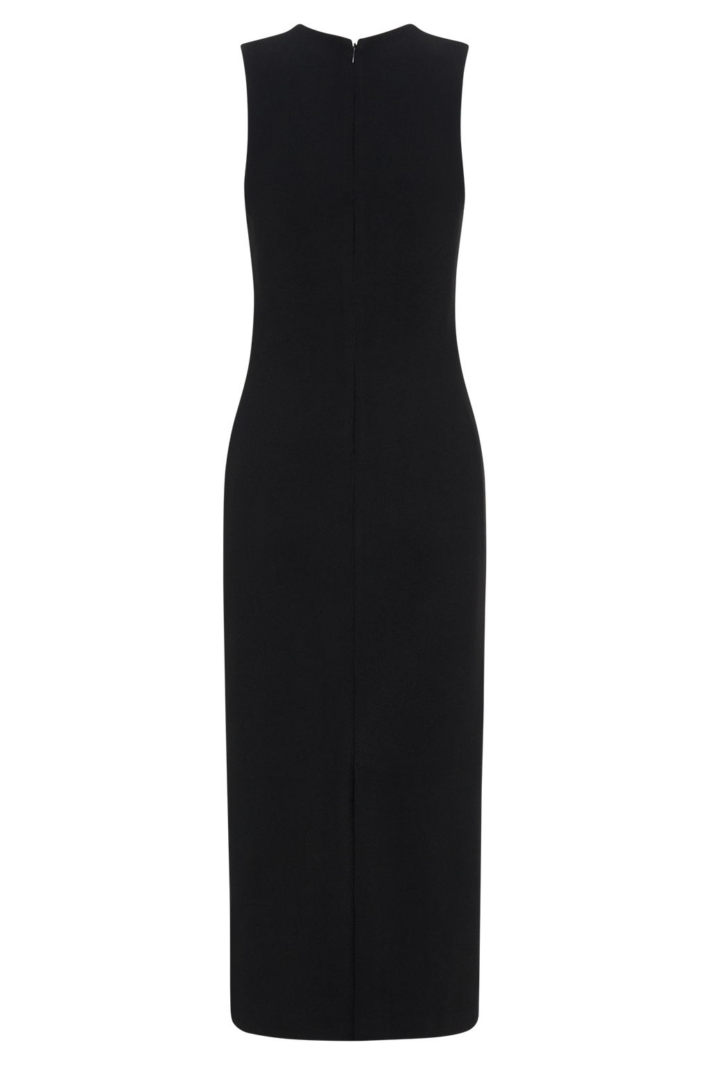 Frida Crepe Midi Dress - Black