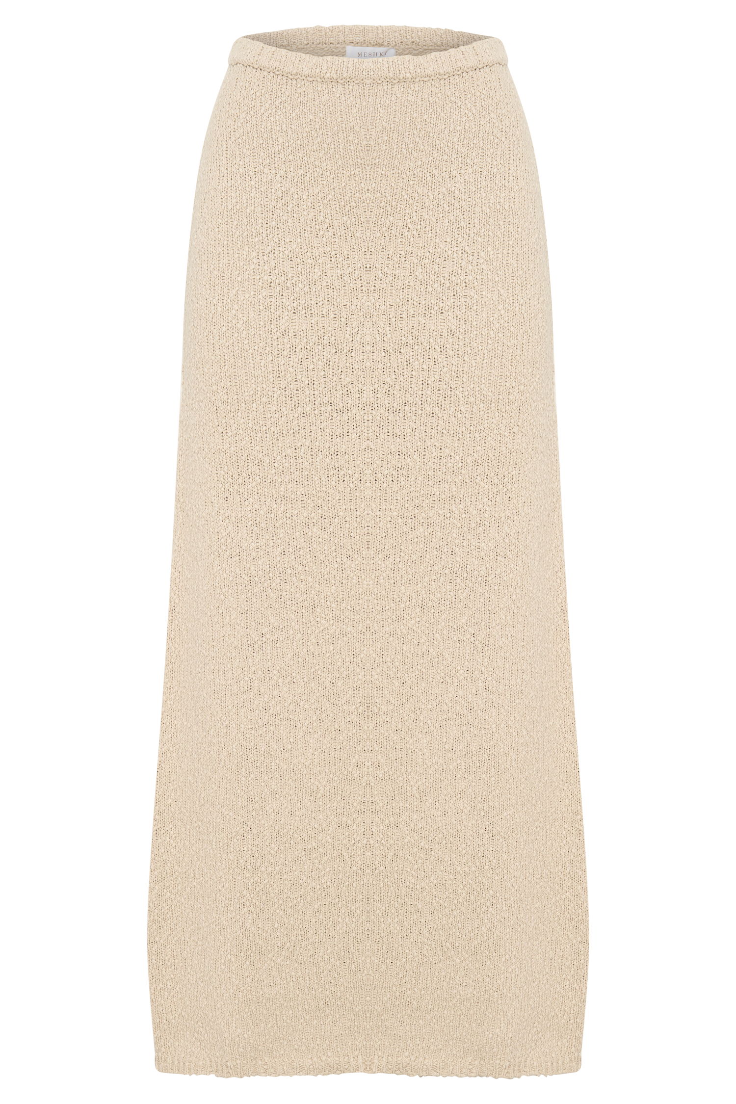 Moira Boucle Maxi Skirt - Wheat