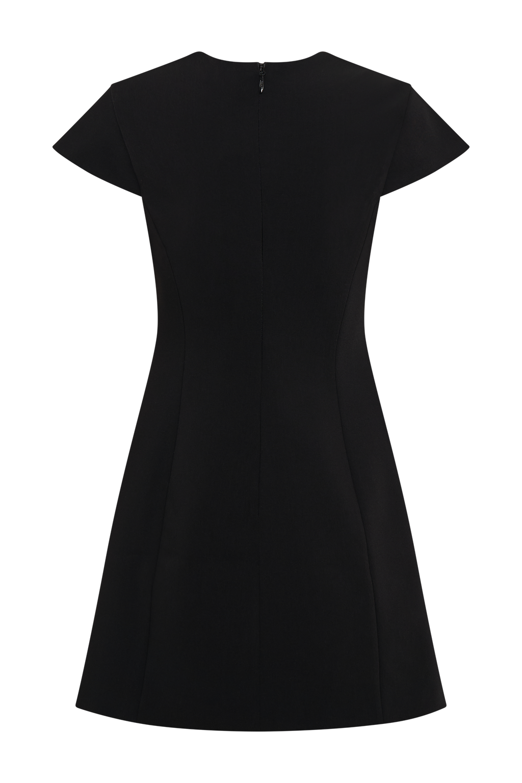 Remi Suiting Mini Dress With Floral Hardware - Black