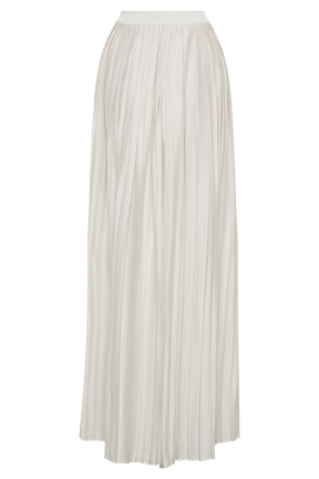Kennedy Plisse Wide Leg Pants - Ivory