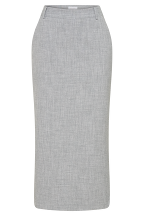 Ambrose Midi Skirt - Charcoal Marle