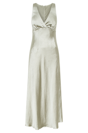 Meghan Satin Maxi Dress - Sage