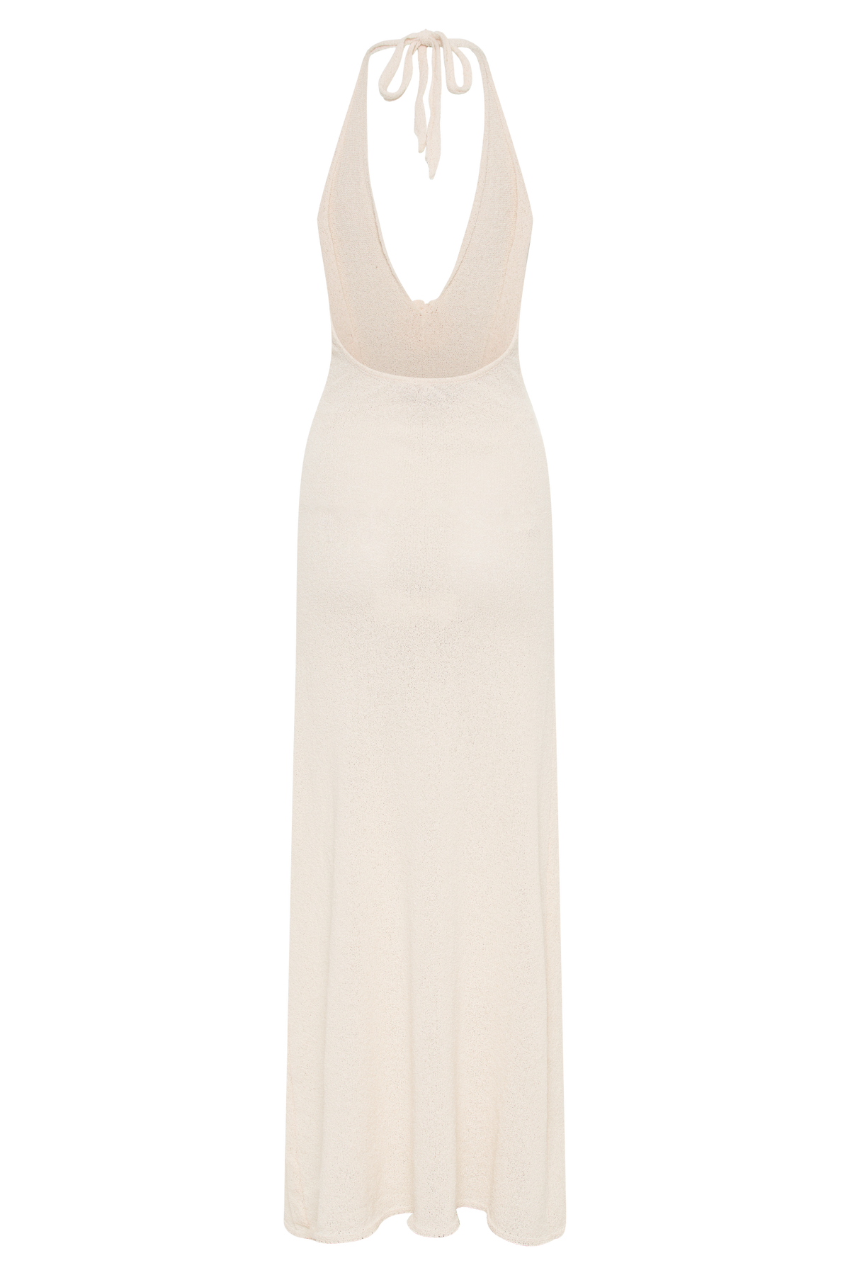 Cherie Knit Halter Maxi Dress - Nude