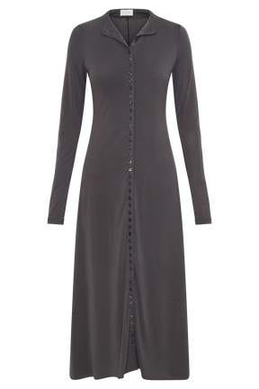 Anders Peached Jersey Midi Dress - Charcoal