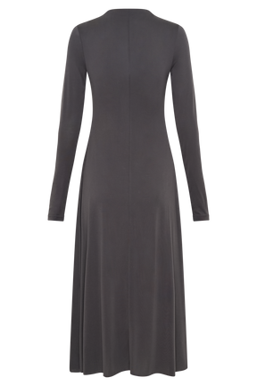 Anders Peached Jersey Midi Dress - Charcoal
