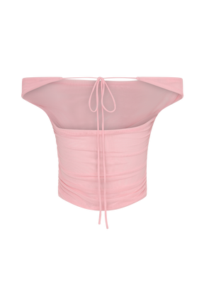 Brooklyn Mesh Crop Top - Candy Pink