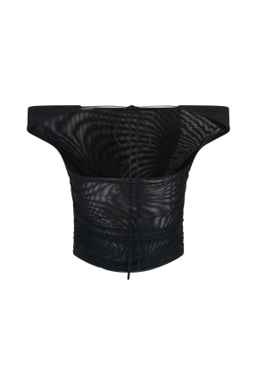 Brooklyn Mesh Crop Top - Black