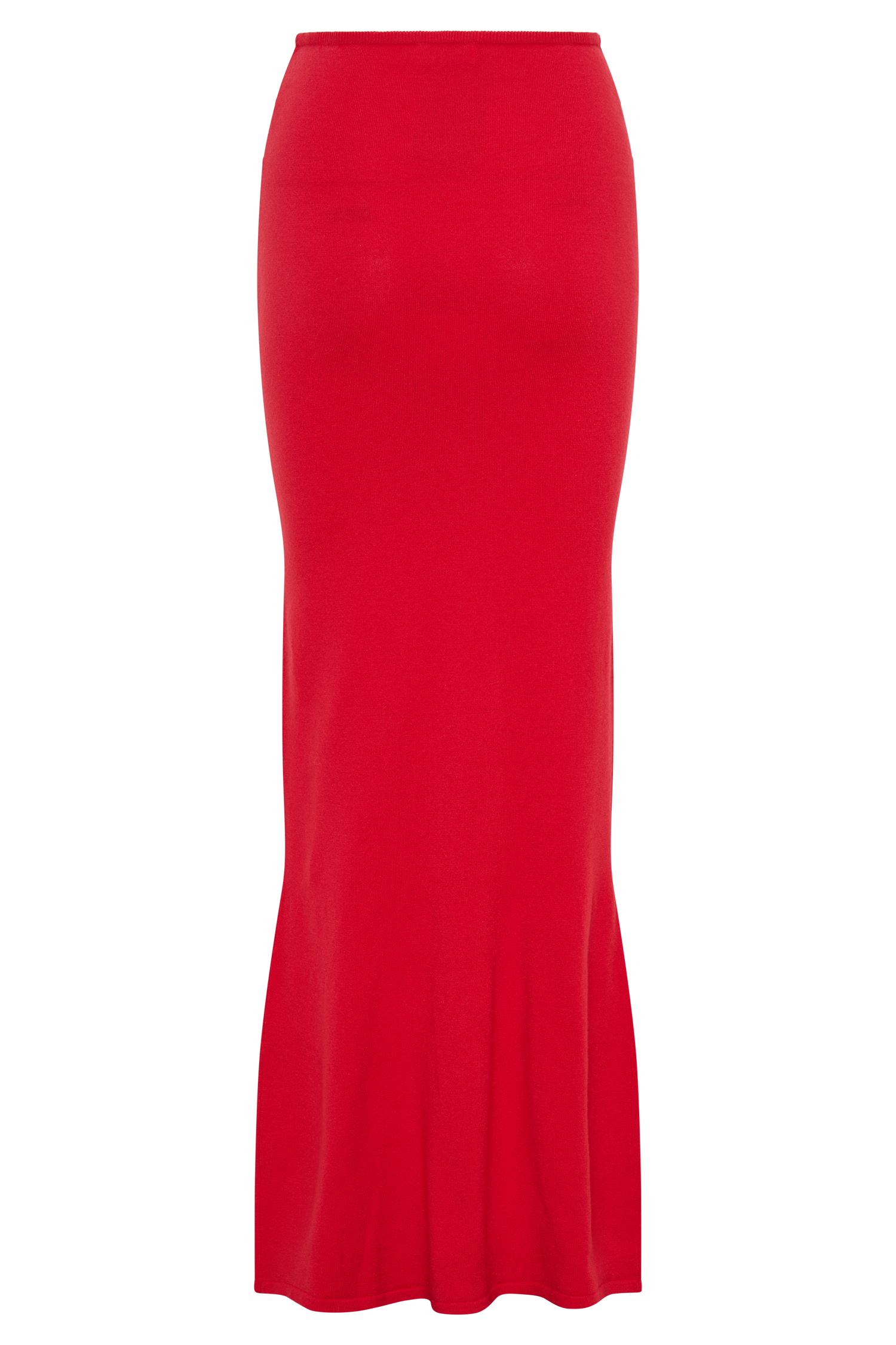 Polly Knit Maxi Skirt - Red