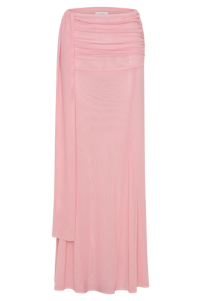 Arna Mesh Maxi Skirt - Candy Pink