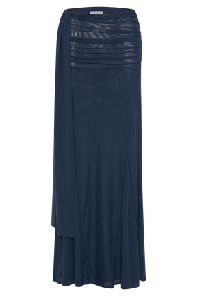 Arna Mesh Maxi Skirt - Midnight Blue