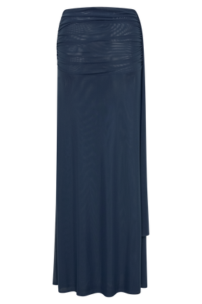 Arna Mesh Maxi Skirt - Midnight Blue